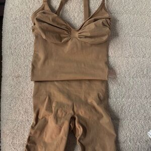 SKIMS Tan Shapewear Set